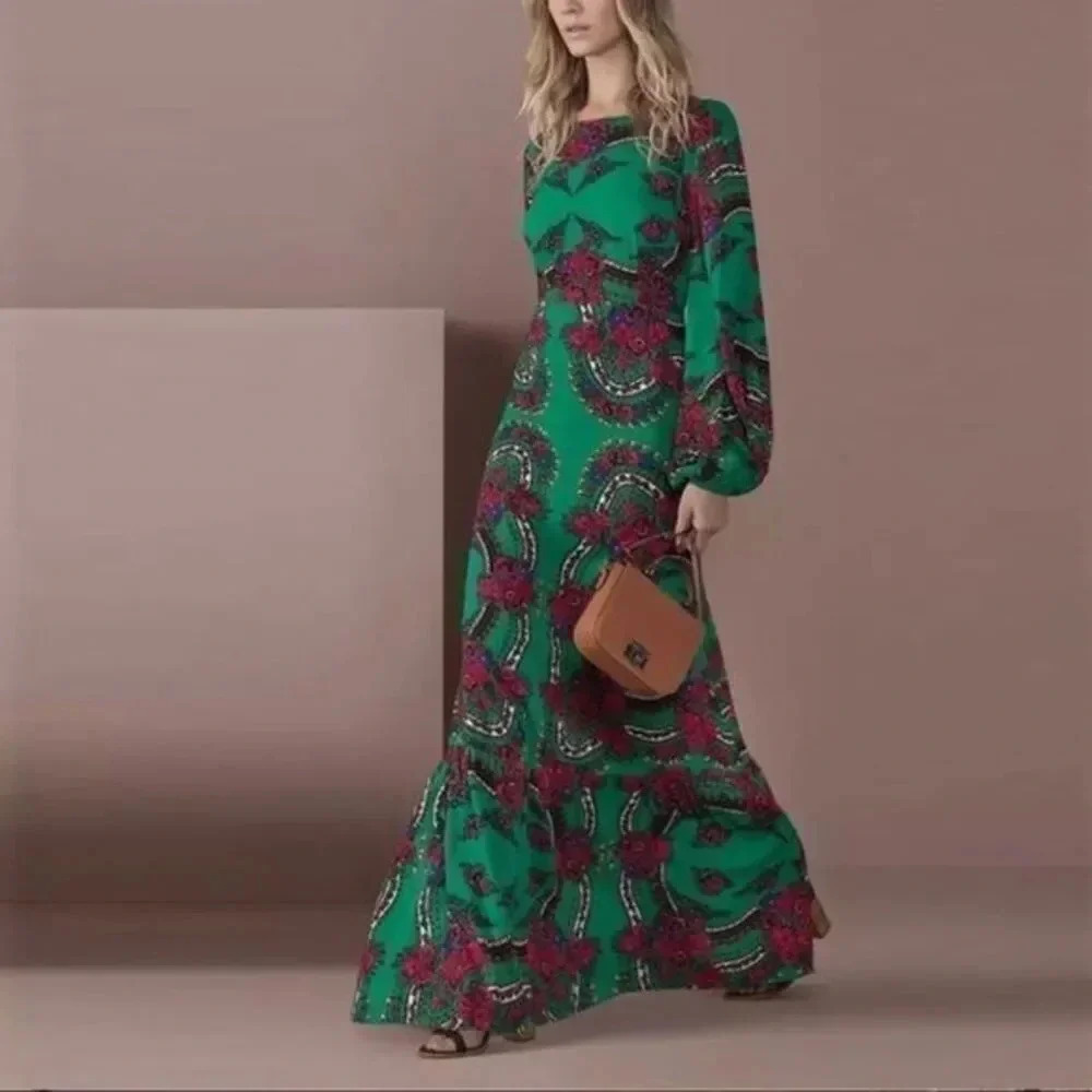 Maxi women print dress NWOT